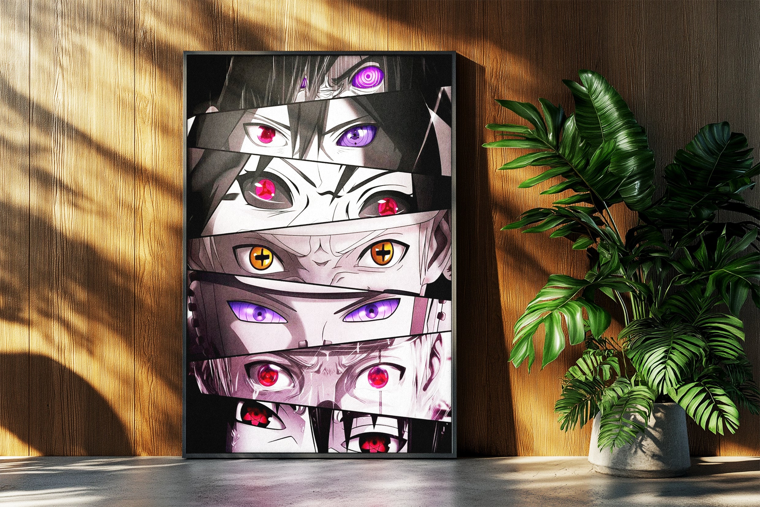 Eyes of the Shinobi: Legendary Dojutsu Collage Frame